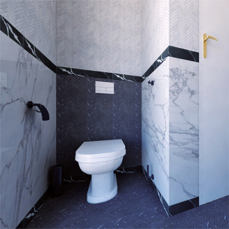 BEMETA HEMATIT: WC kefa miska sklo, čierna kefa 159113017