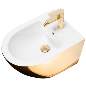 Rea Carlo Mini bidet zlatá/biela REA-C2288