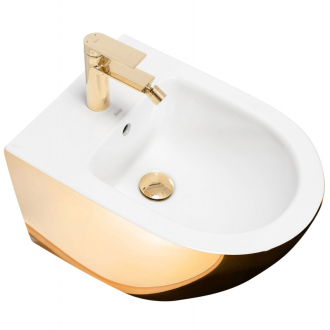 Rea Carlo Mini bidet zlatá/biela REA-C2288