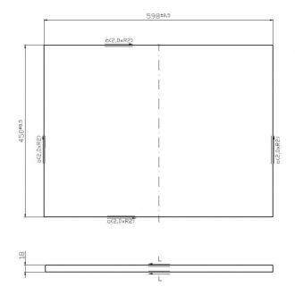 Cersanit MODUO Doska 60, dub S590-022