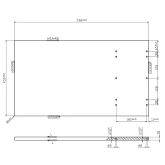 Cersanit MODUO Doska 80, dub S590-023