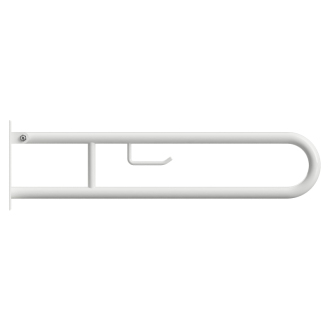 BEMETA HELP: Sklopný úchyt v tvare U s držiakom na TP 900 mm, biele 301102294