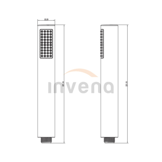 Invena ROUND AS-04-001-X Sprchová hlavica, chróm