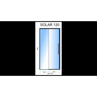 Rea Posuvné sprchové dvere Solar L. Gold 120 REA-K6548