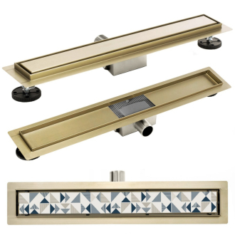 Rea Žľab s roštom Neo&Pure 800 L.Gold REA-G7002