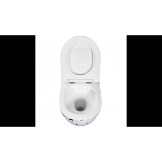 Rea Závesné WC Carlos Duroplast Slim Zm Terazzo REA-C8005