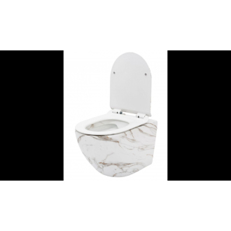 Rea Závesné WC Carlos Duroplast Slim Zm Lava Matt REA-C8004