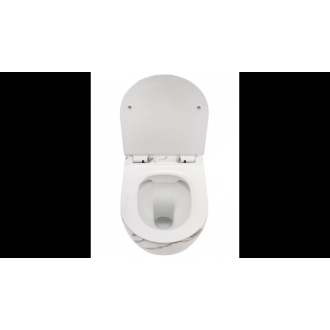 Rea Závesné WC Carlos Duroplast Slim Zm Lava Matt REA-C8004