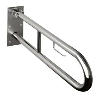 BEMETA HELP: Sklopný úchyt v tvare U 600 mm, nerez brús, s držiakom TP 301406272
