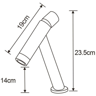 Mexen Astro Umývadlová batéria, zlatá 746900-50