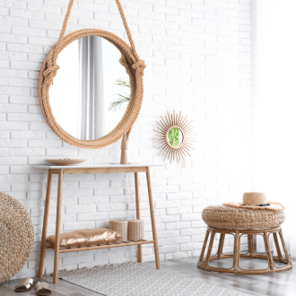 REA Zrkadlo na popruhu 60cm HOM-06334