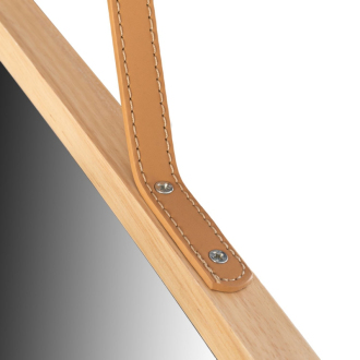 REA Drevené asymetrické zrkadlo 49cm HOM-08889
