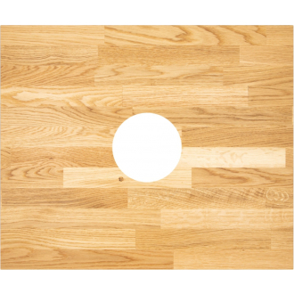 Deante OAK TOP CBL_D61A Dubová doska s otvorom 14cm pre konzoly, 60x50x20
