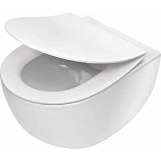 Deante PEONIA ZERO CDED6ZPW Závesné rimless WC vrátane sedátka, biela