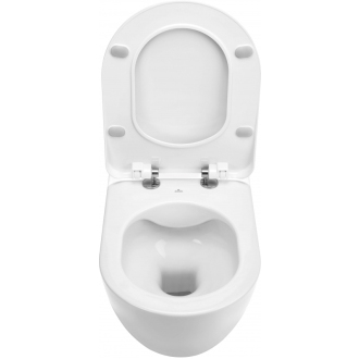 Deante PEONIA ZERO CDED6ZPW Závesné rimless WC vrátane sedátka, biela