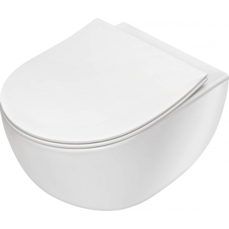 Deante PEONIA ZERO CDED6ZPW Závesné rimless WC vrátane sedátka, biela