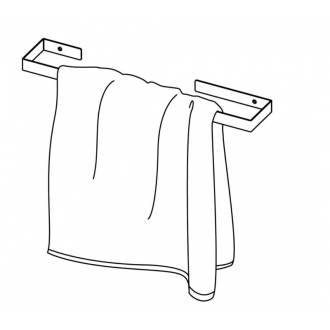 Deante MOKKO NERO ADM_N621 Vešiak na uteráky 60cm