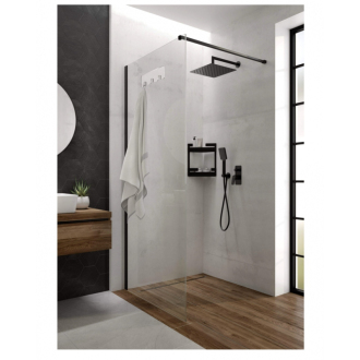 Deante MOKKO NERO KQM_N30P Walk in 100cm, čierna-číre