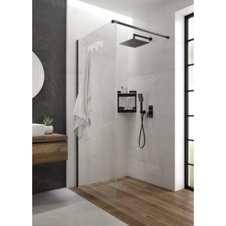 Deante MOKKO NERO KQM_N39P Walk in 90cm, čierna-číre
