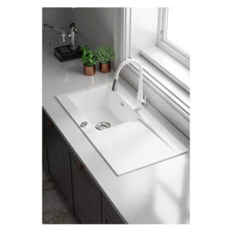 Deante SABOR ZCB_A113 Jednodrez s odkvapom 1015x510x210 keramika, matná šedá