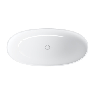 Omnires SHELL M+ SHELLWWBP Vaňa voľne stojaca 160x75, liaty mramor, biela