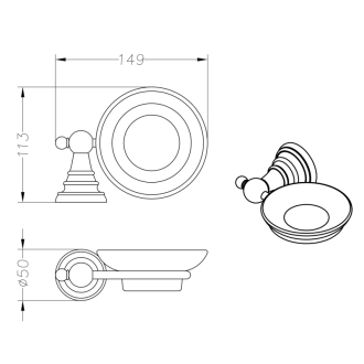 DIAMOND mydlenka, bronz 1318-02