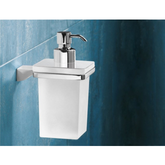 GLAMOUR dávkovač mydla, chróm / sklo satin 5781