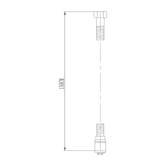 SOFTFLEX hladká sprchová plastová hadica, 150cm, metalická strieborná/chróm 1208-11