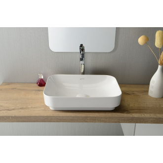 SOTT AQUA keramické umývadlo 50x38cm, biela 10SQ51050