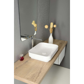 SOTT AQUA keramické umývadlo 50x38cm, biela 10SQ51050