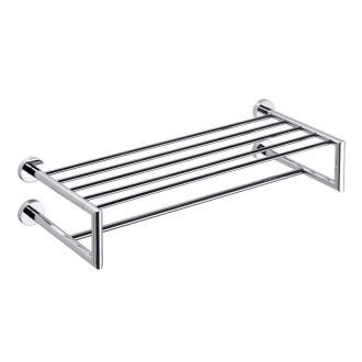 X-ROUND polička na uteráky dvojitá 650mm, chróm (104205102) XR416