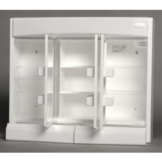 SAPHIR galerka 60x51x18cm, žiarivka T8,1x15W, G13, biela plast 591322
