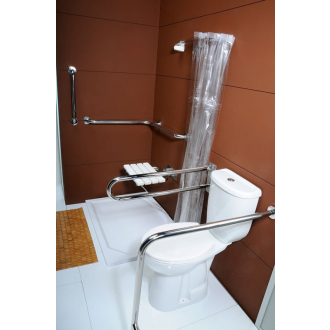 WC kombi pre telesne postihnutých 36,3x67,2cm, spodný odpad BD301.410.00