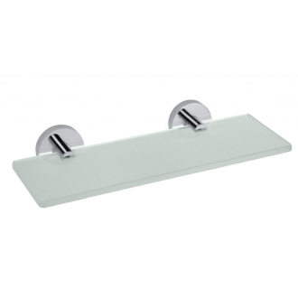 X-ROUND E sklenená polička 300x130mm, chróm (104122042) XR601