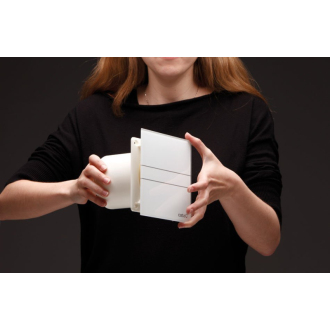 E-100 GTH kúpeľňový ventilátor axiálny s automatom, 4W/8W, potrubie 100mm, biela 00900200