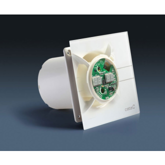 E-100 GTH kúpeľňový ventilátor axiálny s automatom, 4W/8W, potrubie 100mm, biela 00900200