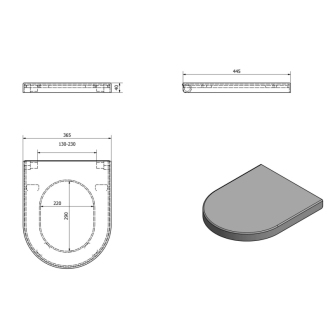 NORM/PURA WC sedátko Soft Close, duroplast, biela MS86CN11