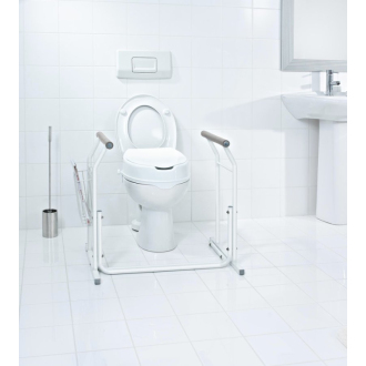 Oporné mobilné madlá k WC, biela A0110101