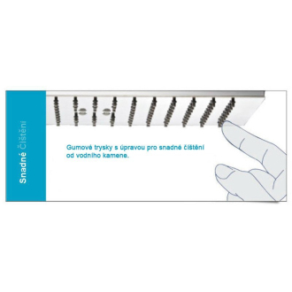 SLIM hlavová sprcha, kruh 300mm, leštená nerez MS573