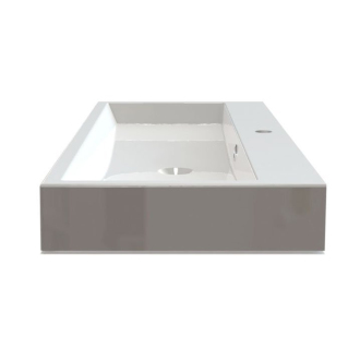 ORINOKO umývadlo 100x42cm, liaty mramor, biela OR100