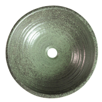 ATTILA keramické umývadlo, priemer 42,5 cm, zelená meď DK006