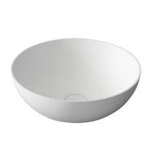 THIN okrúhle umývadlo na dosku, 39x14, 5cm, biela mat WN185