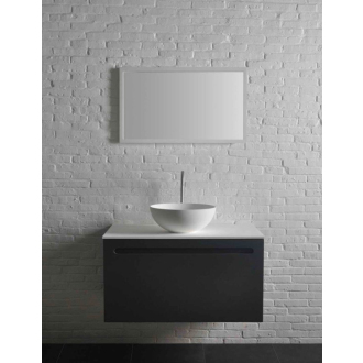 THIN okrúhle umývadlo na dosku, 39x14, 5cm, biela mat WN185
