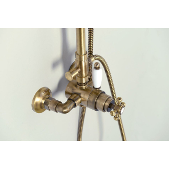 ANTEA sprchový stĺp s termostatickou batériou, bronz SET046