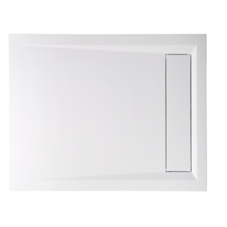 VARESA spŕch. vanička z liateho mramoru so záklopom, obdĺžnik 100x80x4cm, biela 71605