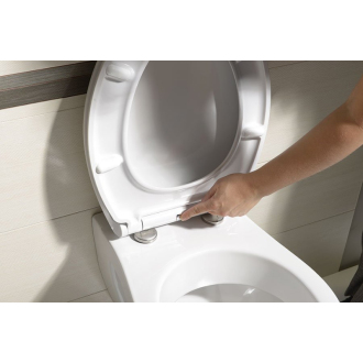 LISA WC sedátko Soft Close, duroplast, biela 1703-746