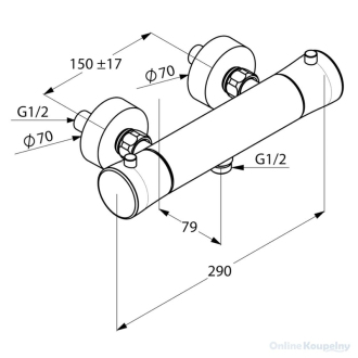 KLUDI BALANCE 352500575 sprchová termostatická batéria