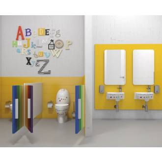 KID detské WC kombi vr. nádržky, zadný odpad, biela CK311.400