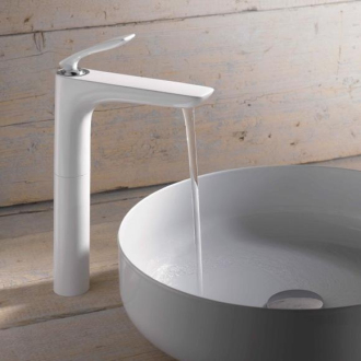 KLUDI BALANCE WHITE umývadlová stojanková batéria vysoká 522989175 vysoká