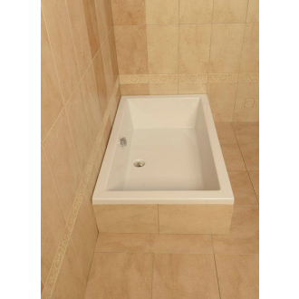 DEEP hlboká sprchová vanička, obdĺžnik 100x90x26cm, biela 72340